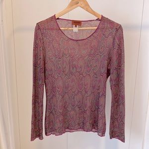 VINTAGE Missoni lightweight knit top
